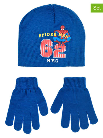 Spiderman 2tlg. Winteraccessoires-Set "Spiderman" in Blau