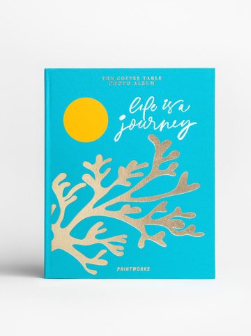 Printworks Album fotograficzny "Life Is A Journey" w kolorze turkusowym - 27 x 33 x 5 cm