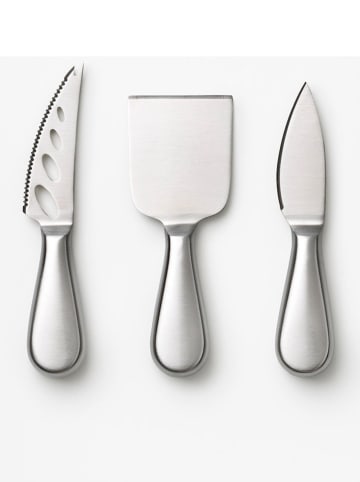 Printworks 3-częściowy zestaw "The Essentials" w kolorze srebrnym do sera