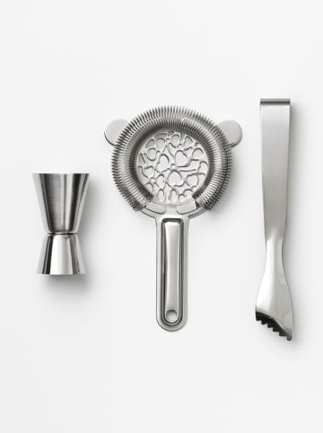 Printworks 3-częściowy zestaw "The Essentials" w kolorze srebrnym do koktajli