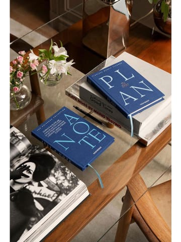 Printworks Notizbuch ''Just a Note'' in Dunkelblau - (B)15,2 x (H)21 x (T)1,5 cm