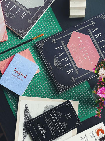 Printworks Blok do akwareli w kolorze białym - DIN A4