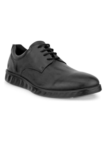 Ecco Leder-Schnürschuhe "S Lite Hybrid" in Schwarz