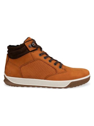 Ecco Leren sneakers "Bypath Tred" lichtbruin