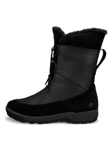 Ecco Leren winterlaarzen "Trace Lite" zwart