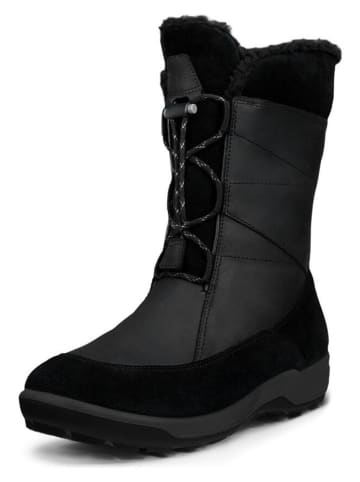 Ecco Leder-Winterstiefel "Trace Lite" in Schwarz