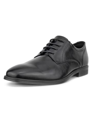 Ecco Leren veterschoenen "Queenstown Derby" zwart