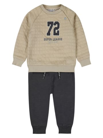 Dirkje 2tlg. Outfit in Hellbraun/ Anthrazit