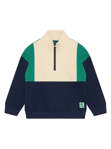 Noppies Sweatshirt in Dunkelblau/ Grün/ Beige