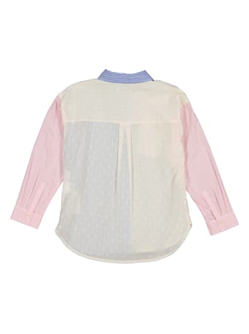 Tommy Hilfiger Bluse in Rosa/ Hellblau/ Creme