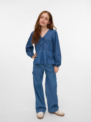 Vero Moda Girl Jeans-Bluse "Demi" in Blau