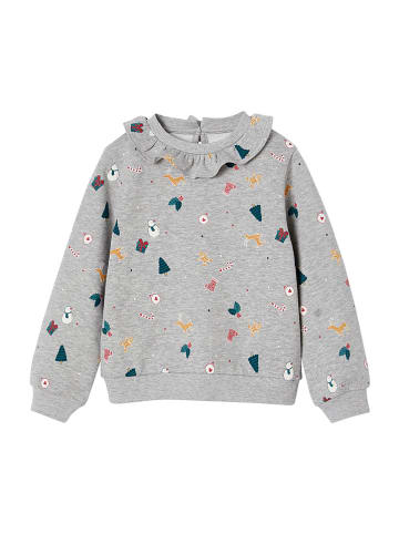 vertbaudet Sweatshirt in Grau/ Bunt