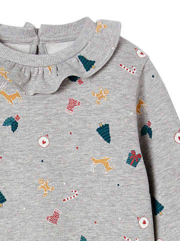 vertbaudet Sweatshirt in Grau/ Bunt