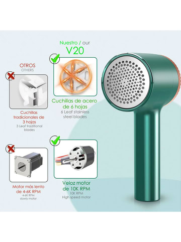 DAM Pluizentondeuse groen - (H)17 cm