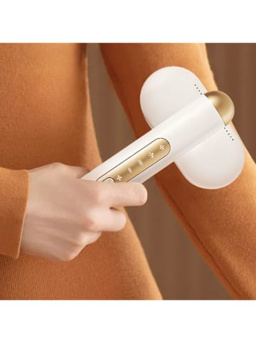 DAM Podwójna szczotka w kolorze białym do usuwania kłaczków