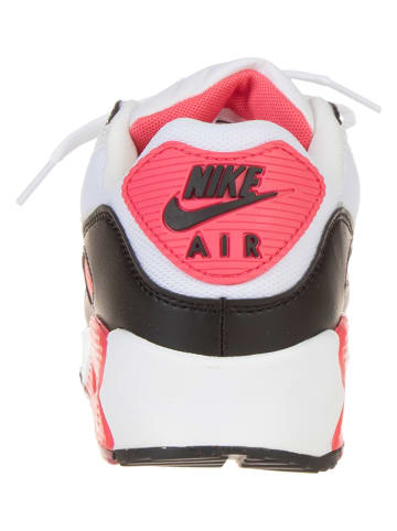 Nike Leder-Sneakers "Air Max 90" in Pink/ Schwarz/ Weiß