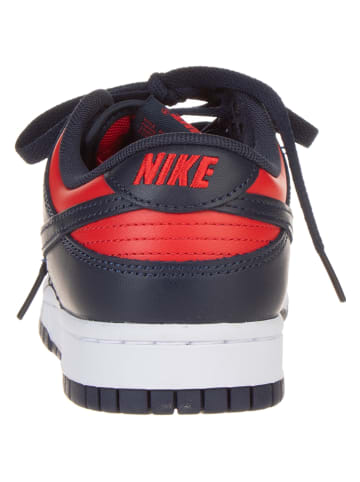 Nike Leren sneakers "Dunk Low Retro SE" donkerblauw/rood
