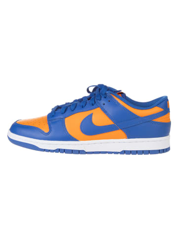 Nike Leder-Sneakers "Dunk Low Knicks" in Blau/ Orange