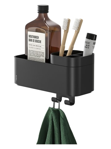 Tiger Duschkorb "2-Store" in Schwarz - (B)24,9 x (H)15,7 x (T)10,8 cm