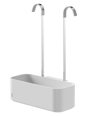 Tiger Duschkorb "2-Store" in Weiß - (B)24,9 x (H)34,3 x (T)12,2 cm