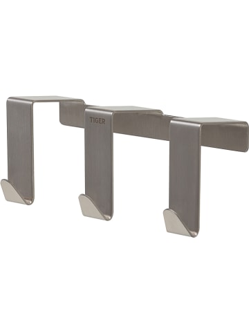 Tiger Roestvrijstalen hakenlijst - (B)12,5 x (H)6 x (D)6 cm