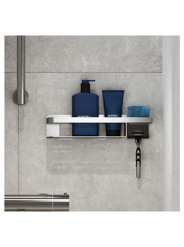 Tiger Edelstahl-Duschkorb - (B)32 x (H)7,2 x (T)10,6 cm