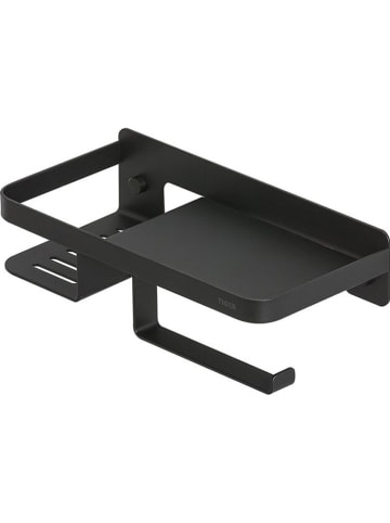 Tiger Toiletrolhouder zwart - (B)24 x (H)10 x (D)11,6 cm