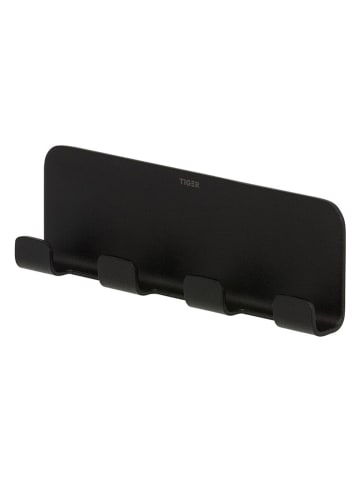 Tiger Handtuchhalter "Colar" in Schwarz - (B)15,5 x (H)4,9 x (T)2 cm