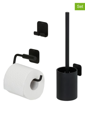 Tiger 3-delige toiletaccessoireset "Colar" zwart
