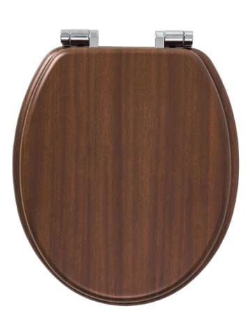 Tiger WC-Sitz "Douglas" mit Absenkautomatik in Braun - (L)46,5 x (B)37,7 cm