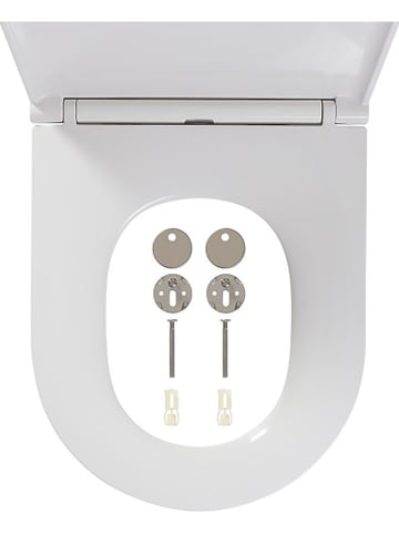 Tiger Toiletbril "Elvas" met softclose dekselsluiting wit - (L)45 x (B)37 cm