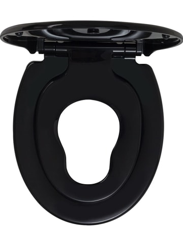 Tiger Toiletbril met kinderzitje "Tulsa" zwart - (L)45 x (B)37 cm