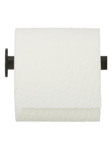Tiger Toiletrolhouder "Porto" zwart - (L)12 x Ø 3,4 cm