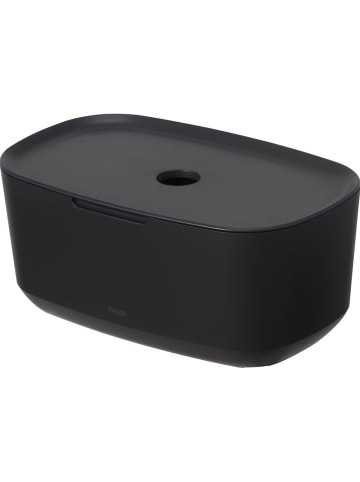 Tiger Aufbewahrungsbox "Tess" in Schwarz - (B)27,1 x (H)11,8 x (T)16,7 cm