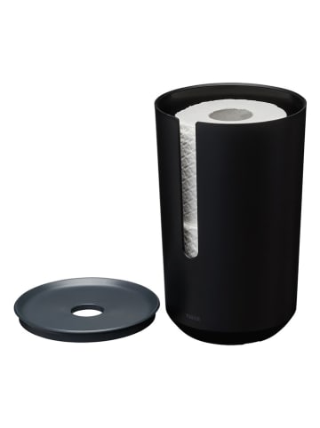 Tiger Aufbewahrungsbox "Tess" in Schwarz - (H)23,3 x Ø 14,3 cm