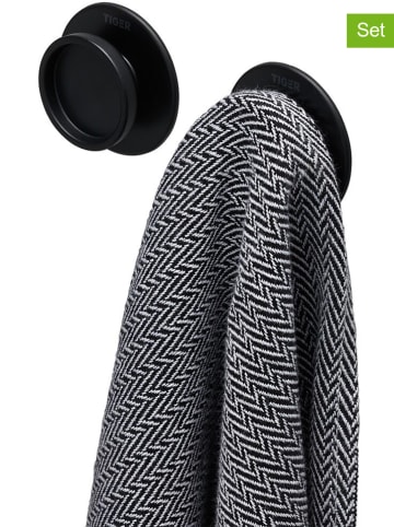 Tiger 2er-Set: Wandhaken "Tess" in Schwarz - Ø 5,3 cm