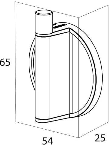 Tiger Wandhaak "Tune" goudkleurig/zwart - (B)5,4 x (H)6,5 cm