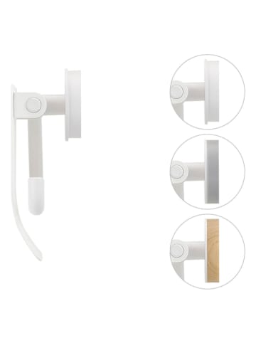 Tiger Toiletrolhouder wit - (B)13,8 x (H)12,6 x (D)4,5 cm