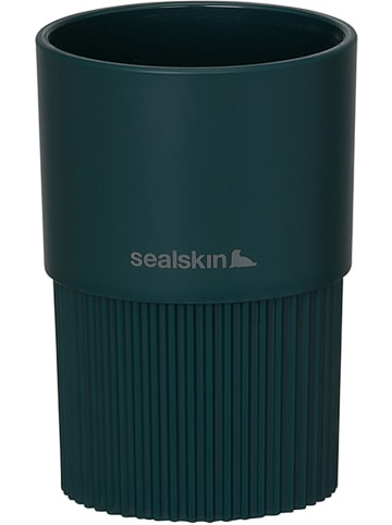 Sealskin Zahnputzbecher "Brave" in Petrol - (H)11 x Ø 7,5 cm