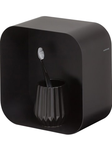 Sealskin Wandmeubel "Brix" zwart - (B)24 x (H)24 x (D)12 cm