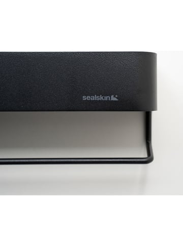 Sealskin Handdoekhouder zwart - (B)55 x (H)10 x (D)8 cm