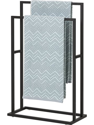 Sealskin Handdoekhouder "Carré" zwart - (B)48 x (H)78,5 x (D)24 cm