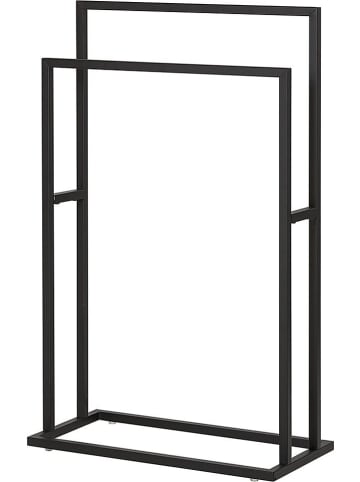 Sealskin Handtuchhalter "Carré" in Schwarz - (B)48 x (H)78,5 x (T)24 cm