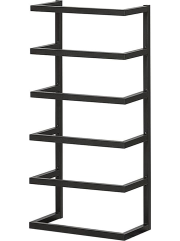 Sealskin Handdoekhouder "Carré" zwart - (B)24 x (H)48 x (D)12 cm