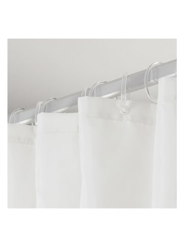 Sealskin Duschvorhang "Flow" in Weiß/ Schwarz - (L)200 x (B)180 cm