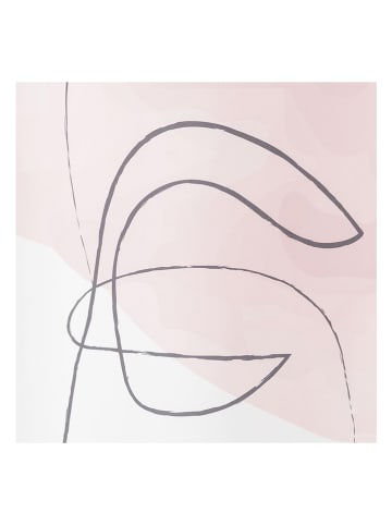 Sealskin Douchegordijn "Made" lichtroze/grijs - (L)200 x (B)180 cm