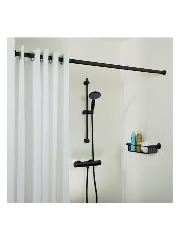 Sealskin Duschvorhangstange "Seatlux" in Schwarz - mind. 80 cm