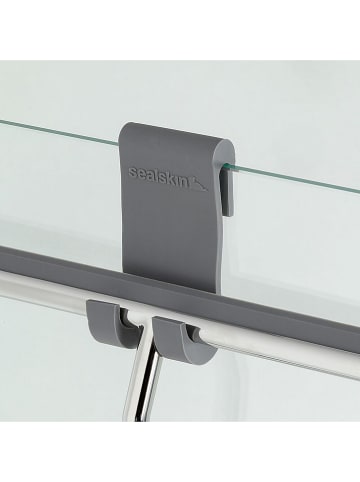 Sealskin Duschabzieher "Deluxe" in Grau/ Silber - (B)26 cm