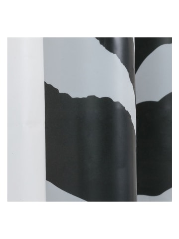 Sealskin Duschvorhang "Zebra" in Weiß/ Schwarz - (L)200 x (B)180 cm