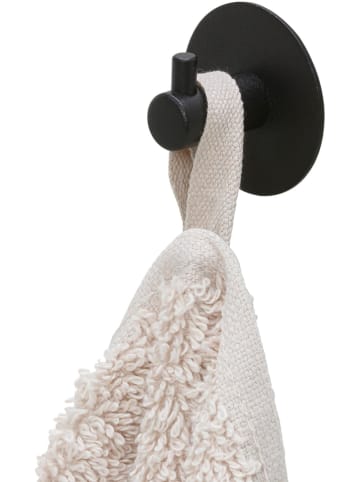 Tiger 4er-Set: Handtuchhaken "Rhino" in Schwarz - Ø 4 cm